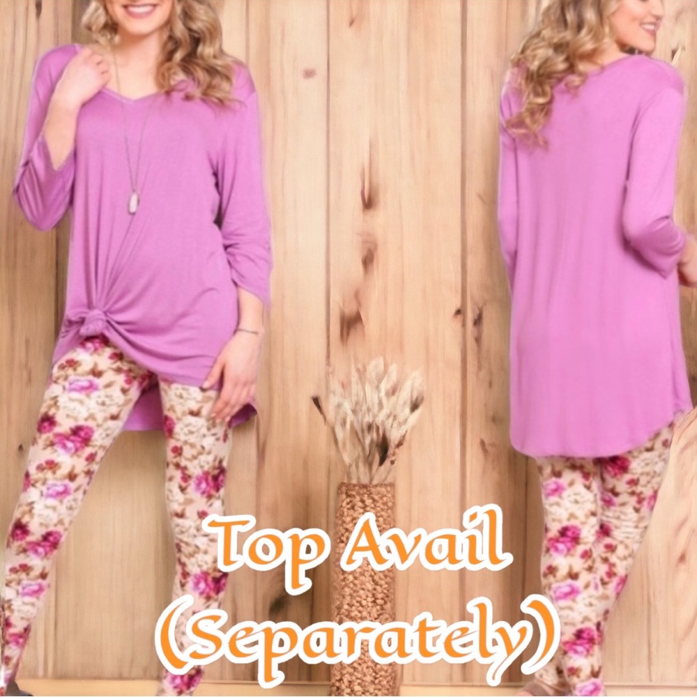 Floral Legging, OSFM, 📌Add TOP👚Avail Separate Listing. - Picture 3 of 8